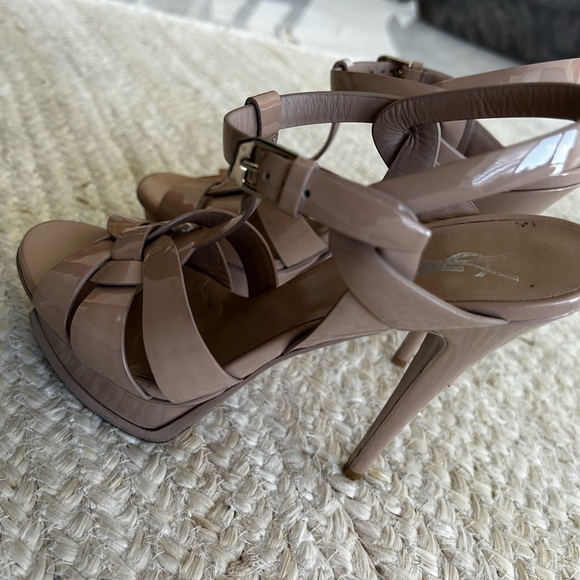 YSL LEATHER PATENT HEELS - Picture 3 of 4